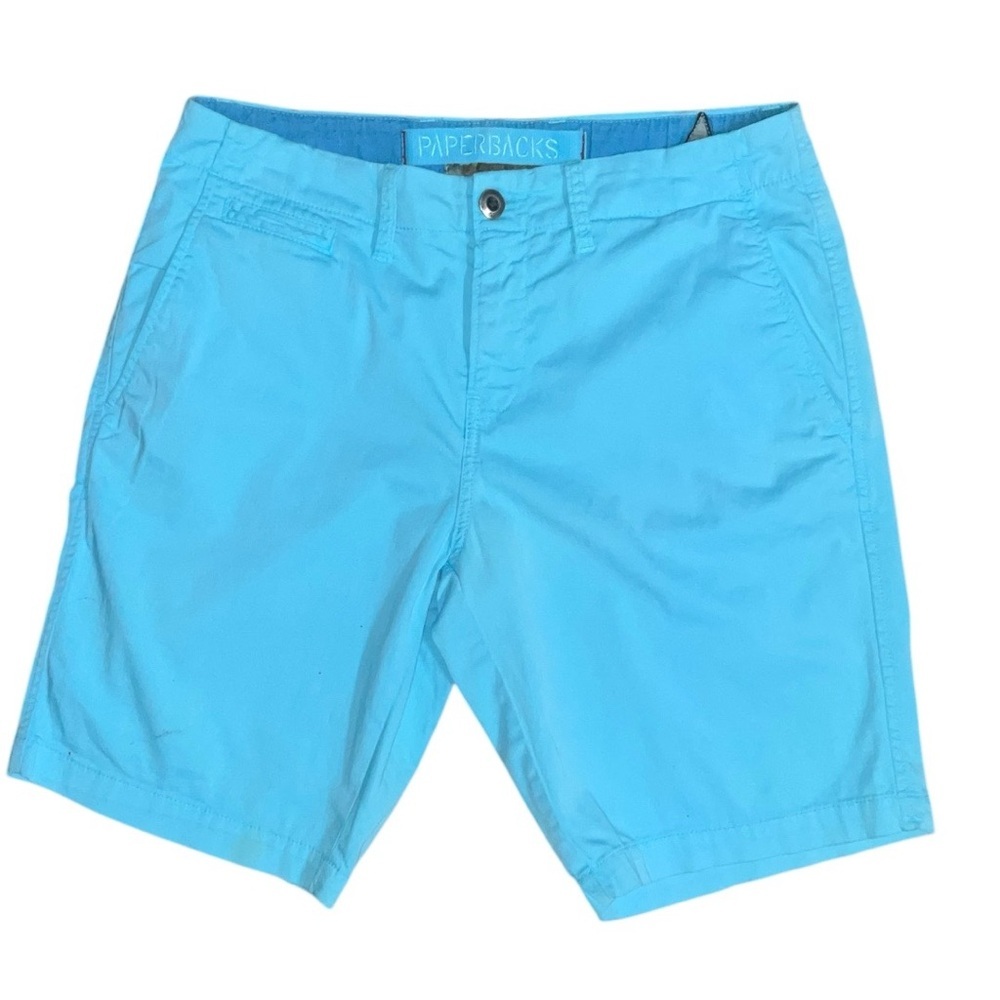 🧊 Paperbacks Turquoise Blue Chino Shorts Sz 31